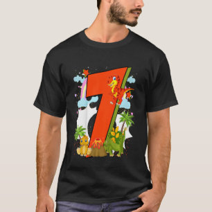 Kinder Kinderen 7 jaar met Dino en Dinos T-shirt