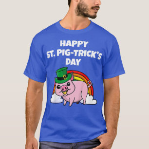 Kinder Kinderen Happy St. Varkenstrucs Day Cute Pi T-shirt