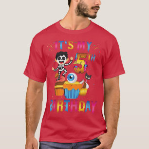 Kinder Kinderen Het is mijn 5e verjaardag Ghost Sk T-shirt