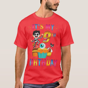 Kinder Kinderen Het is mijn 9e verjaardag Ghost Sk T-shirt
