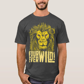 Kinder Kinderen viermaal Wilde Vierde Dag Funny 4 T-shirt