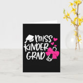 Kinder Kindergarten Afstuderen Miss Kinder Afstude Kaart (Gele Bloem)