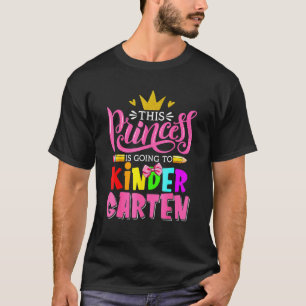 Kinder Kindergarten Deze prinses gaat het beu T-shirt