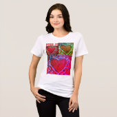 Kinder "Kiss It" Multiple Hearts T-shirt (Voorkant volledig)