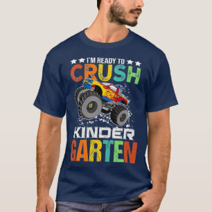 Kinder Klaar voor Crush Kindergarten Monster Truck T-shirt