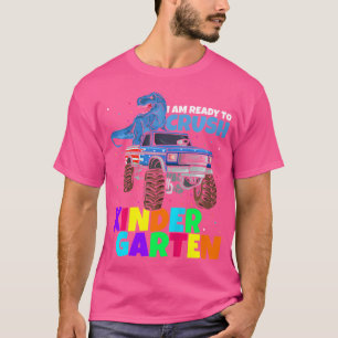 Kinder klaar voor crush kleuterschool dinosaurus t t-shirt