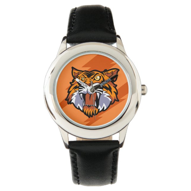 Kinder klassieke tijger horloge (Voorkant)