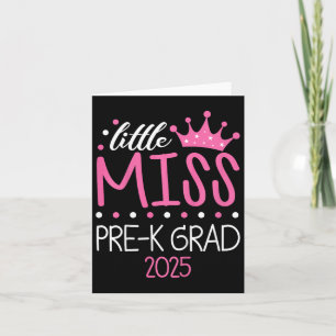 Kinder Kleine Miss Pre-k Afstudeerder Prek Afstude Kaart