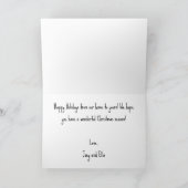 Kinder kleur uw eigen Holly Jolly vakantie Kaart (Binnen)