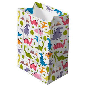 Kinder kleurige dinosaurussen medium cadeauzakje