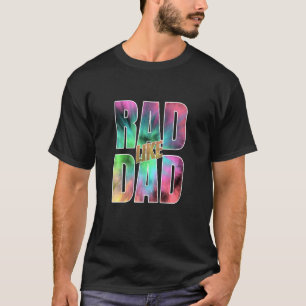 Kinder, kleurrijke Rad als papa is een geweldig ki T-shirt