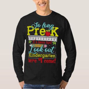 Kinder kleuterkleuter hier kom ik prek t-shirt