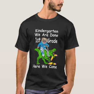 Kinder kleuterschool Afstuderen Pug Dinosaurus Laa T-shirt