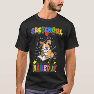 Kinder kleuterschool genageld het kleuterschool Pr T-shirt