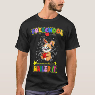 Kinder kleuterschool genageld het kleuterschool Pr T-shirt
