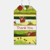 Kinder Koeien Boerderij Birthday Cadeaulabel (Voorkant)