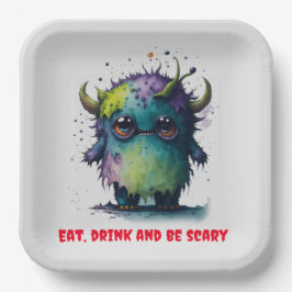 Kinder koele Halloween thema Papieren Bordje