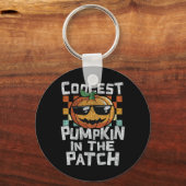 Kinder koelste pompoen in de pleister sleutelhanger (Voorkant)