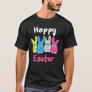 Kinder konijnen Bunny Face Mask Happy Easter Quara T-shirt