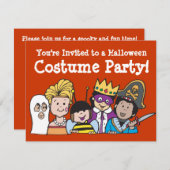 Kinder Kostuum Feest Uitnodigingen (Voorkant / Achterkant)