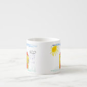 KINDER KUNSTMATIGE KRINGTEKST ESPRESSO KOP (Voorkant)