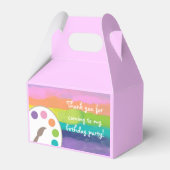 Kinder kunstpartij gunstboxen bedankdoosjes (Voorkant Zijde)