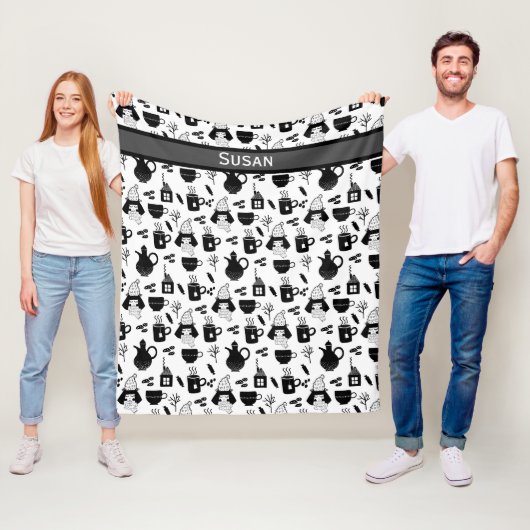 Kinder kutwarmen van thee-cacao warme chocolade-Mo Fleece Deken (In situ)