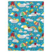 Kinder Ladybug Bumblebee Rainbows Aangepast Klembord (Achterkant)