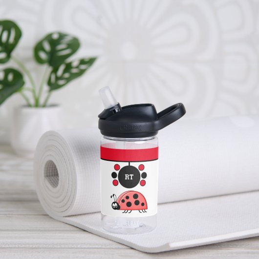 Kinder ladybugs voegen initialen sterren rode Came Waterfles (Yoga)