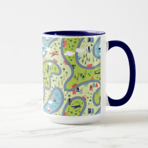 Kinder landschapspatroon mok