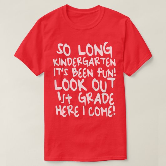 Kinder Lange Kindergarten Het is een mooie T-Shirt (Design voorkant)