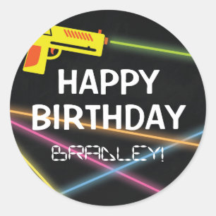 KINDER LASER LABEL VERJAARDAGSFEEST