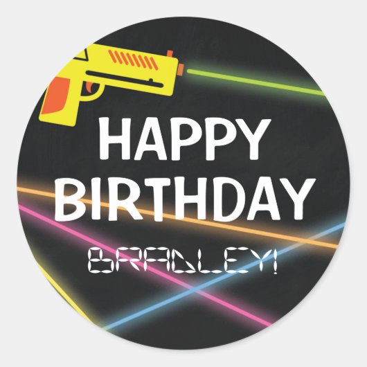 KINDER LASER LABEL VERJAARDAGSFEEST (Voorkant)