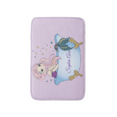Kinder lavender Glitter Mermaid Bath Mat (Voorkant Verticaal)