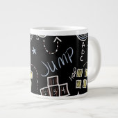 Kinder leraar Fun Recess Playground Chalkboard Extra Grote Beker (Voorkant rechts)