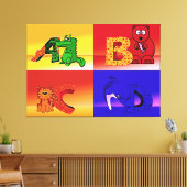 kinder letters omwikkeld canvas (Insitu (Woonkamer))