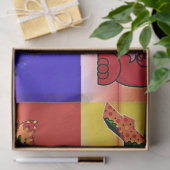 kinder letters, tissuepapier (Geschenk)