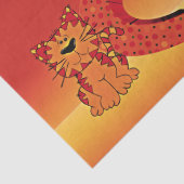 kinder letters, tissuepapier (Detail)