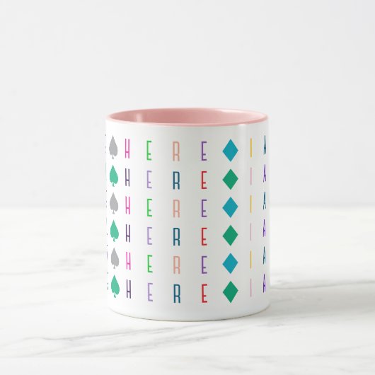 Kinder Leuk en Gekleurde Aangepaste 16 Letters of Mok (Midden)