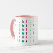 Kinder Leuk en Gekleurde Aangepaste 16 Letters of Mok (Voorkant links)