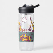 Kinder Leuke Bouwplaats & Voertuigen Waterfles (Links)