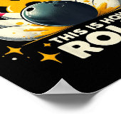 Kinder leuke bowling verjaardagsfeestje ik ben 8 d poster (Hoek)