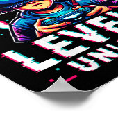 Kinder Level 9 ontgrendeld 9 jaar oude verjaardags Poster (Hoek)