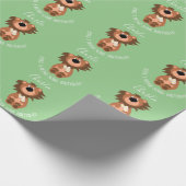 Kinder lion roar-some gepersonaliseerd cadeaupapier (Hoek)