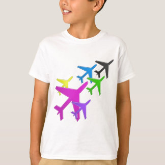 KINDER LOVE-vliegtuig vliegend op vol voyageurs GI T-shirt