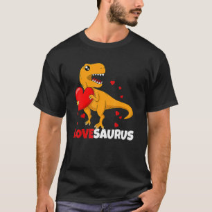 Kinder Lovesaurus Son Dinosaur Toddler Boy Dino Va T-shirt