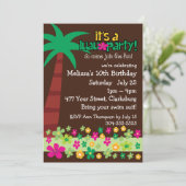 Kinder Luau Kaart (Staand voorkant)