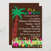 Kinder Luau Kaart (Voorkant / Achterkant)