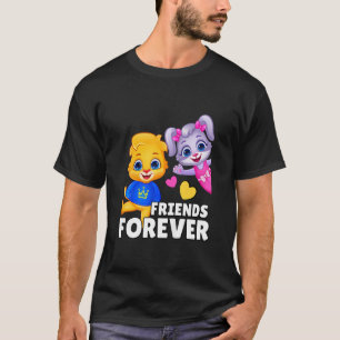 Kinder Lucas en Ruby Friends Forever Kinder Beste  T-shirt