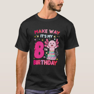 Kinder maak weg Het is mijn 8e Verjaardag Leuke Ax T-shirt